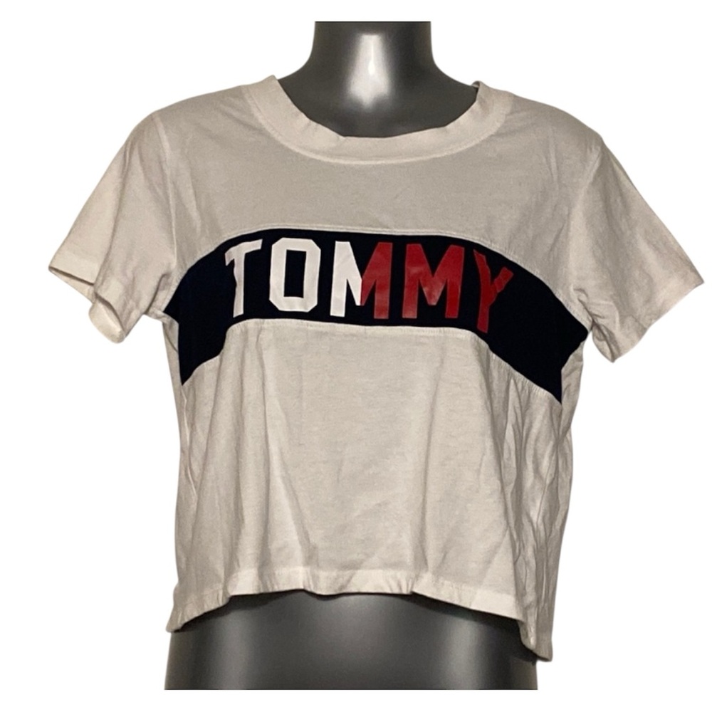 Tommy Hilfiger Cropped Pajama Shirt Medium